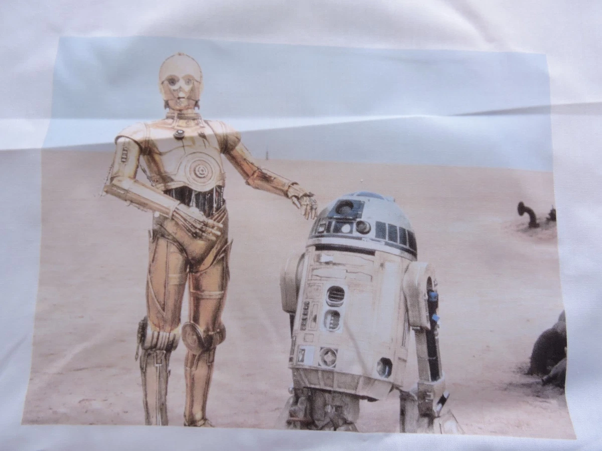 1 STAR WARS R2D2 CP30 SEWING BLOCK QUILT FABRIC MOVIE R2 D2 CP 30