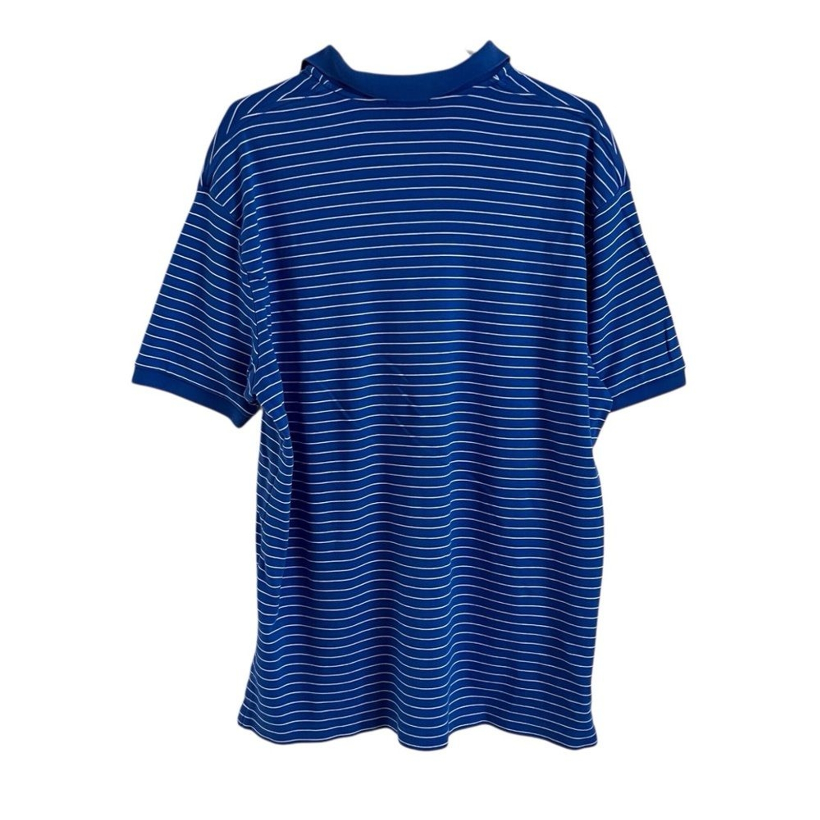 Polo Ralph Lauren uomo XL blu righe polo manica corta camicia piccolo pony cotone