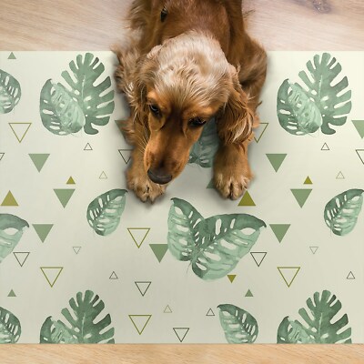 Napfunterlage Hundenapf Unterlage Futtermatte Katzen Haustiere Monstera  Dreieck | eBay.de