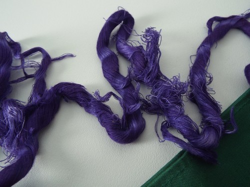 Bolso de Mano Tenis Wimbledon De Colección - Asas de Cuerda Púrpura Años 80 - Imagen 3 de 6