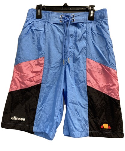 Ellesse evendo Pantalones Cortos De Hombre Talla Xs Retro Rosa Azul Negro En Colores Nuevo con etiquetas | eBay