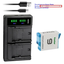 Kastar 1900mAh Battery LTD2 USB Charger for Original GoPro Hero9 Black Edition