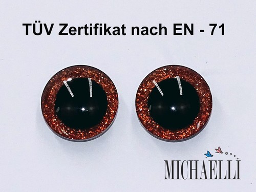 Aspires de sécurité, yeux Amigurumi, yeux de poupée, yeux en peluche, 1 paire (2 pièces) - Photo 9/29