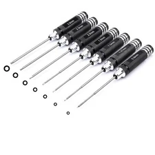 Rc Screwdriver Tools Kit 7pcs Hex Screw Driver Set For Rc Models | 0.9mm 1.27mm 