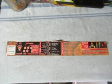 original UNKOWN JAPANESE INSTURCTION STICKER 1999 TOMY YUKES ARCADE GAME ART 