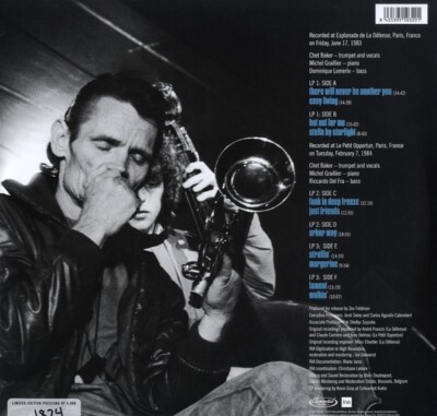 CHET BAKER - LIVE IN PARIS (3LP BLACK VINYL) 3 VINYL LP NEW | eBay UK