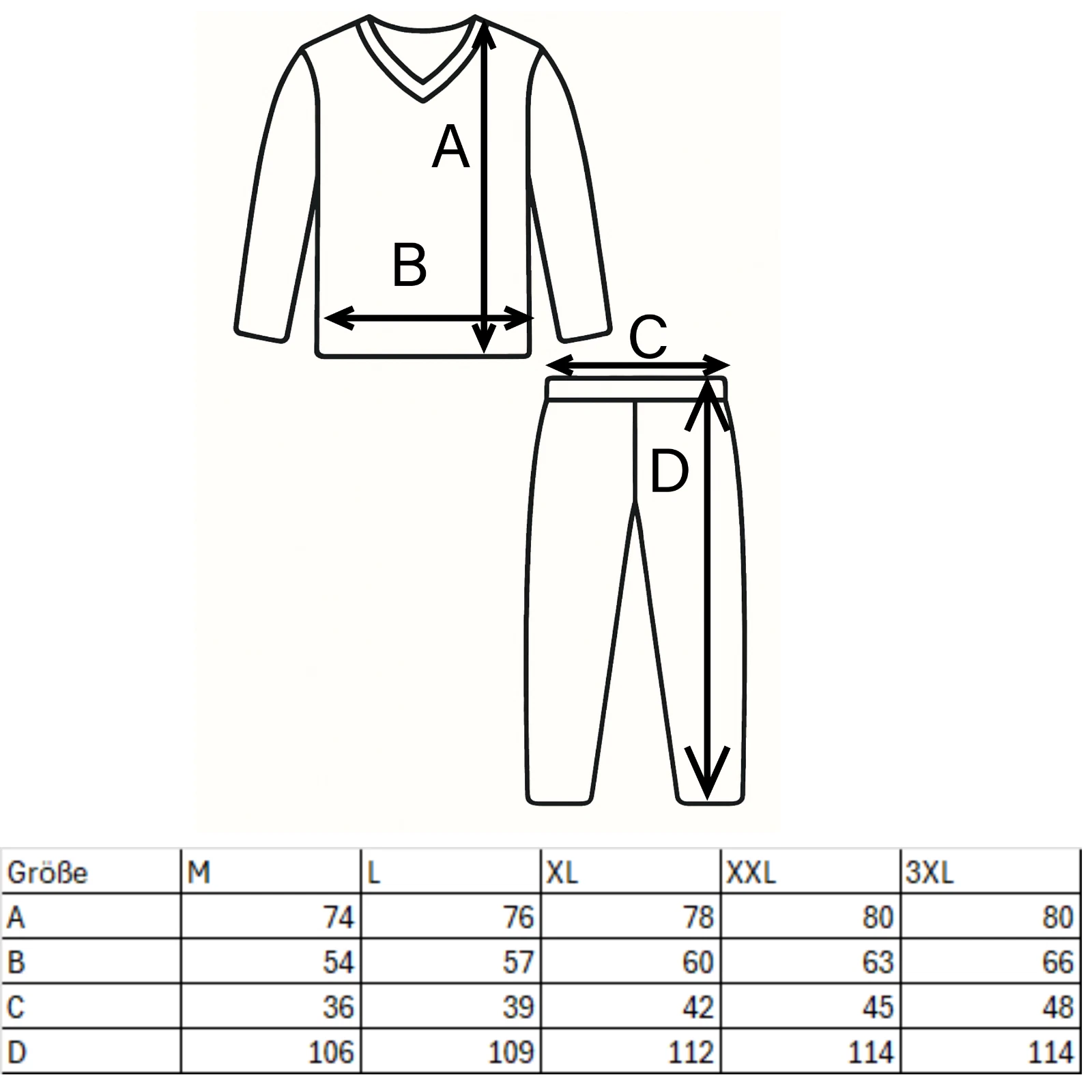 Herren Schlafanzug – Hose & Komfortbund