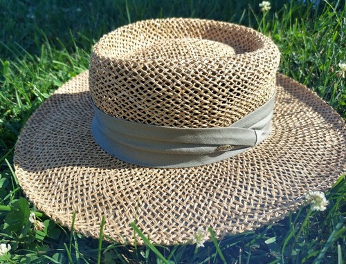 Twisted Seagrass Straw Golf Hat SZ S 