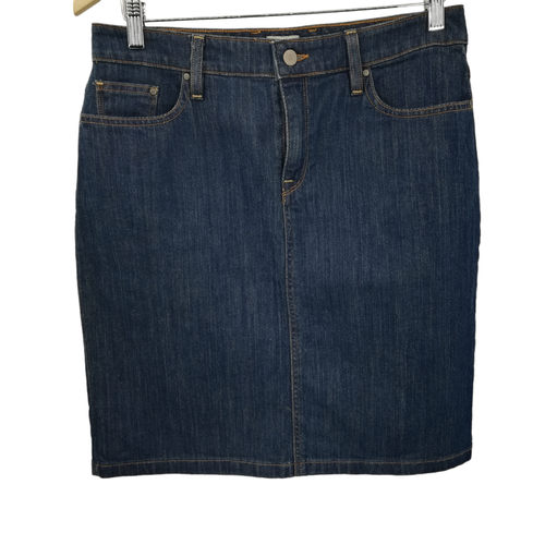 LL Bean Favorite Fit Denim Jeans gerade Bleistiftrock Größe 8 Reg Stretch klassisch