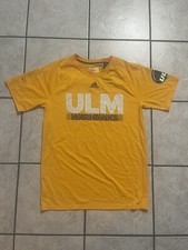 ULM Warhawks Adidas Climalite Shirt Gold Mens Medium 