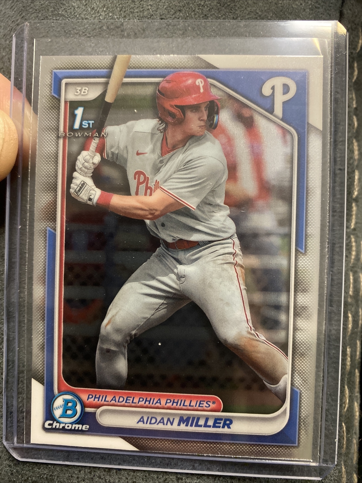 2024 Bowman Chrome Prospect Aidan Miller 1st Bowman #BCP-27 Phillies