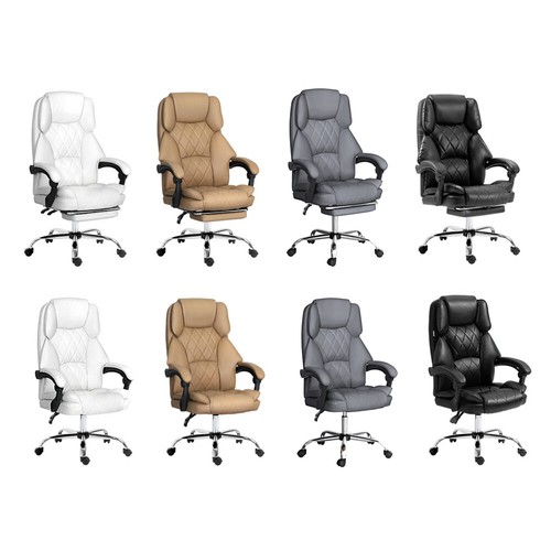 Artiss Executive Office Chair Computer Desk Gaming Chairs Footrest Recline - Picture 2 of 36