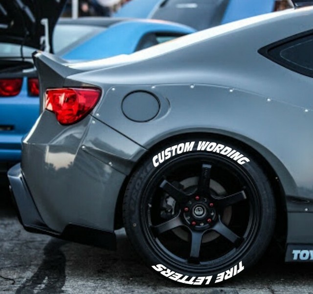 TIRE LETTERS 1.25" CUSTOM WORDING TIRE LETTERS(WHITE)15"16"17"18" 19" 20" 21" 22 eBay