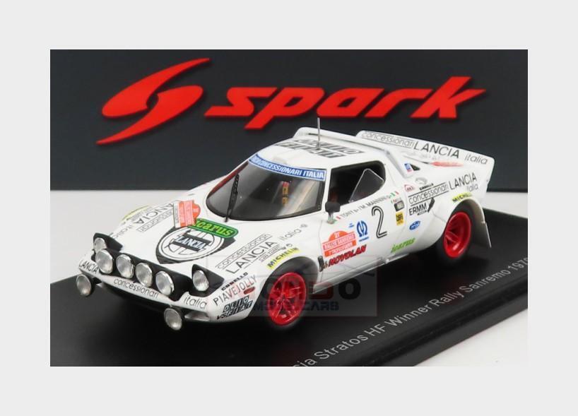 【初売り】 Winner #2 Hf Stratos Lancia SPARK 1:43 Rally 1979 Sanremo レーシングカー