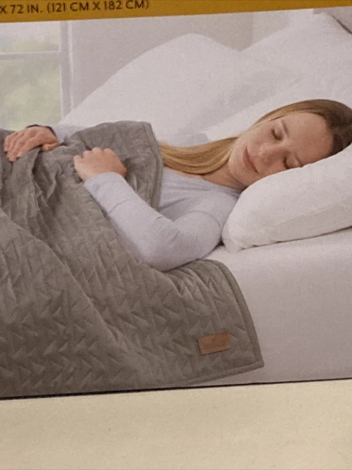 Pendleton Weighted Blanket 48”X72” Gray Relax & Promote Better Sleep Ease Stress - Image 3 of 4