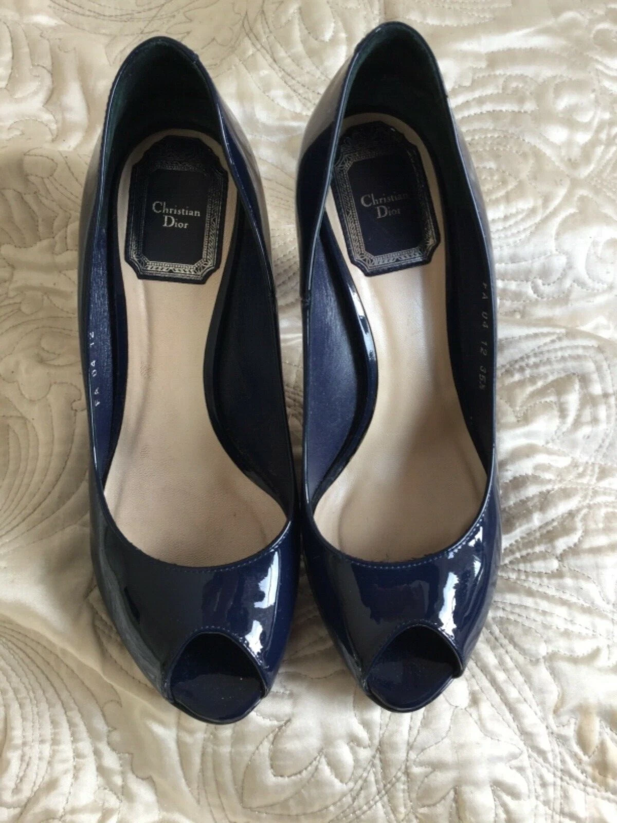Chaussures femme Christian Dior patiente orteil Royaume Uni 2,5
