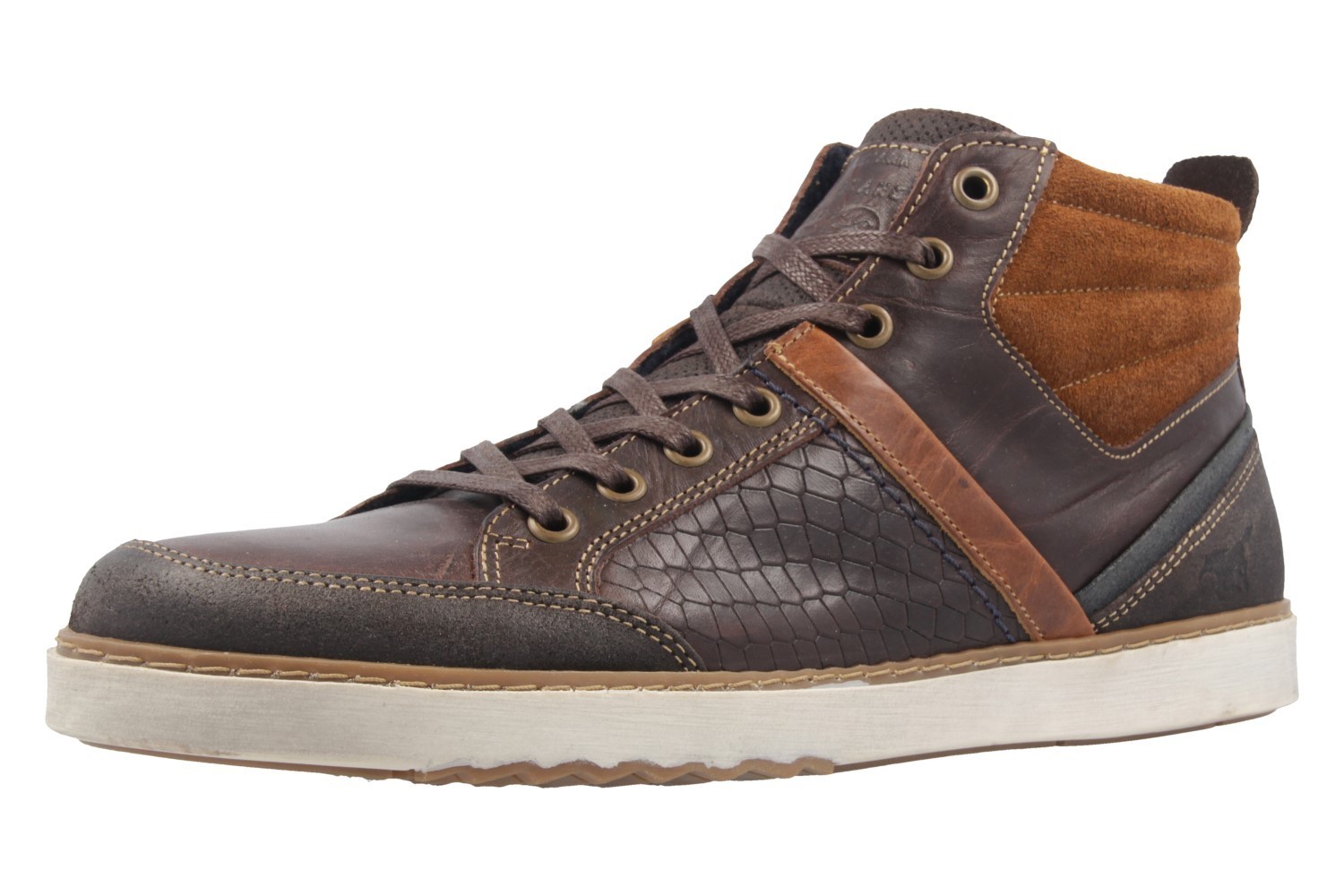 MUSTANG - Herren High Top Sneaker - Braun Schuhe in Übergrößen MUSTANG - Herren High Top Sneaker - Übergrößen Braun Schuhe in Übergrößen - bc8e11