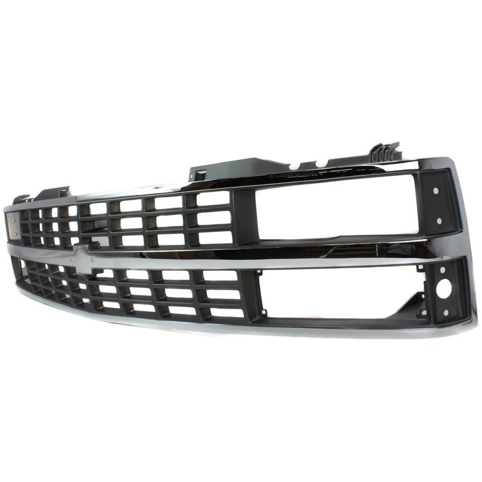 New Front Grille for 1988-1993 Chevrolet Suburban Blazer C2500 K1500 Chrome — 第 3/4 张图片