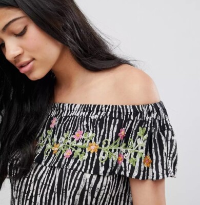 NWT Raga Before Dawn Ruffle Off Shoulder Playsuit Romper Size Large $134