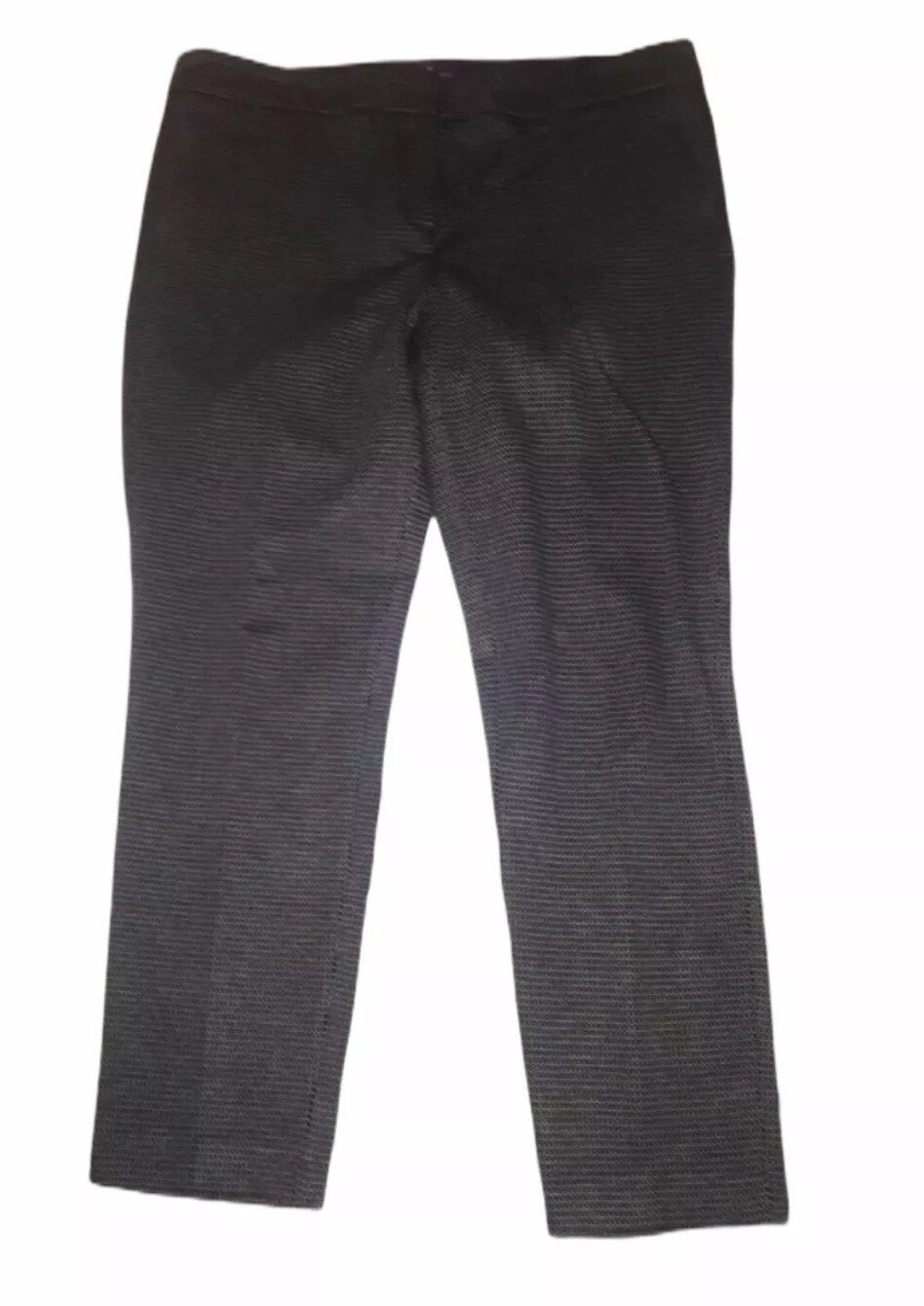 FILA Pantalone The Saville Row Co nero bianco stampa elasticizzato gamba dritta taglia 14