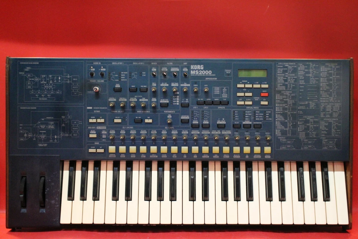 USED KORG MS2000 MS 2000 Analog Modeling Synthesizer Keyboard U1249 210923