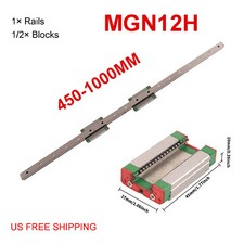 Linear Rail Guide MGN12 450-1000mm Shaft Rod ...