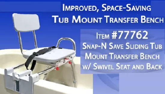 Tub mounted swivel shower chair sale