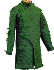 Medieval Viking armor long Gambeson Aketon Thick Padded Jacket Cosplay SCA Art