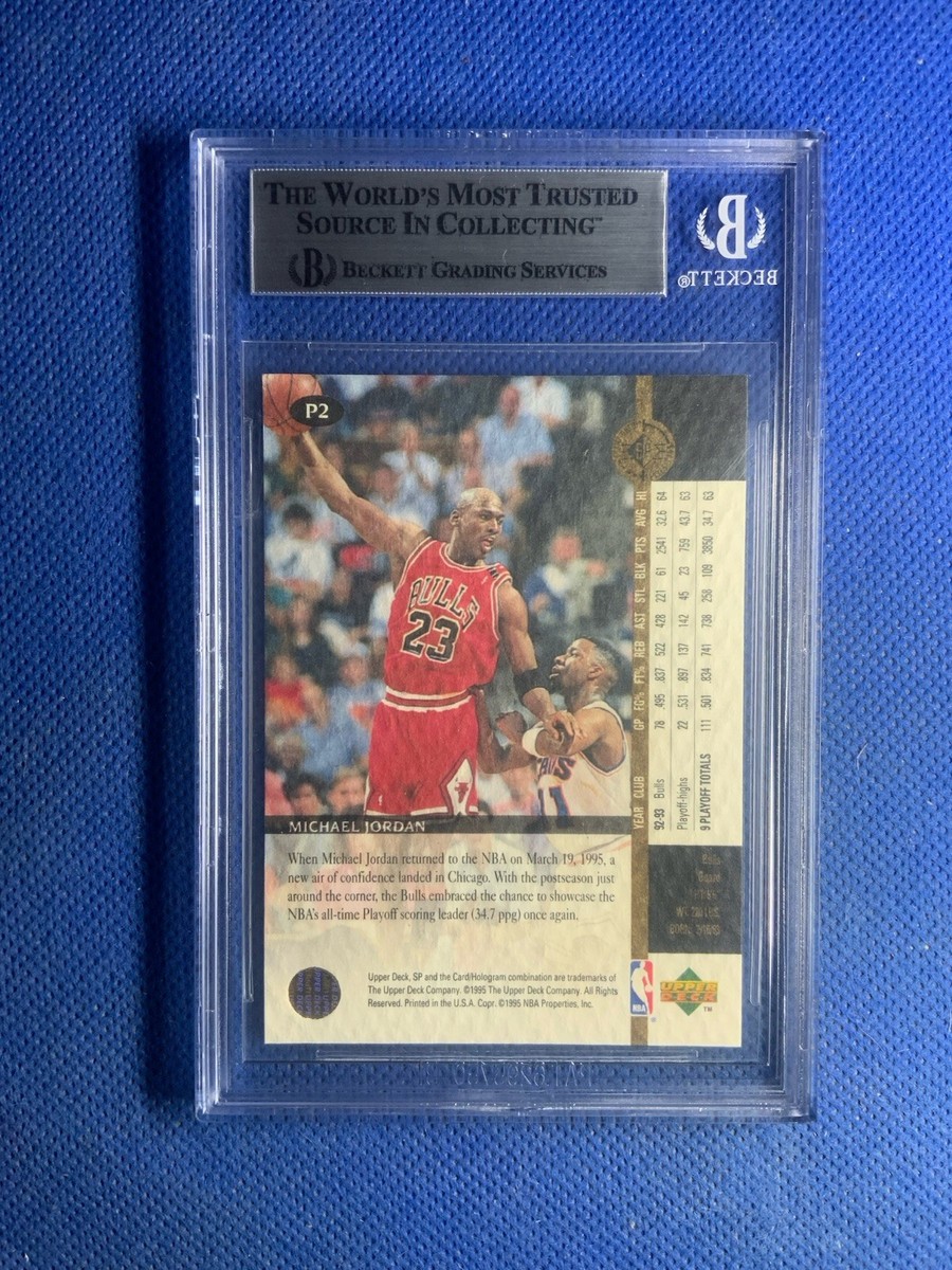 その他 SP Playoff Heroes Michael Jordan PSA 10 Upper Deck 1994-1995 Sp Championship Playoff Heroes #P2