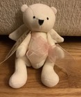 North American Bear Co. Jointed Angel Babies Baby White Bear with Tags 6”