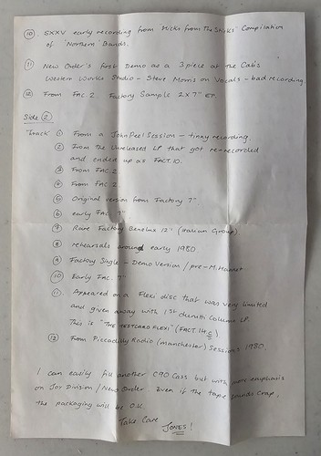 Factory Records Promo Cassette - Picture 7 of 7