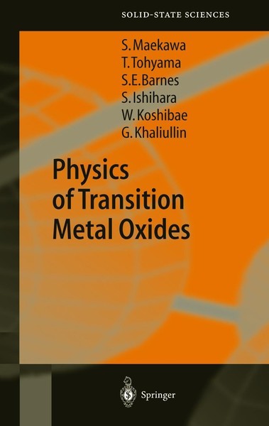 Physics Of Transition Metal Oxides Sadamichi Maekawa-image