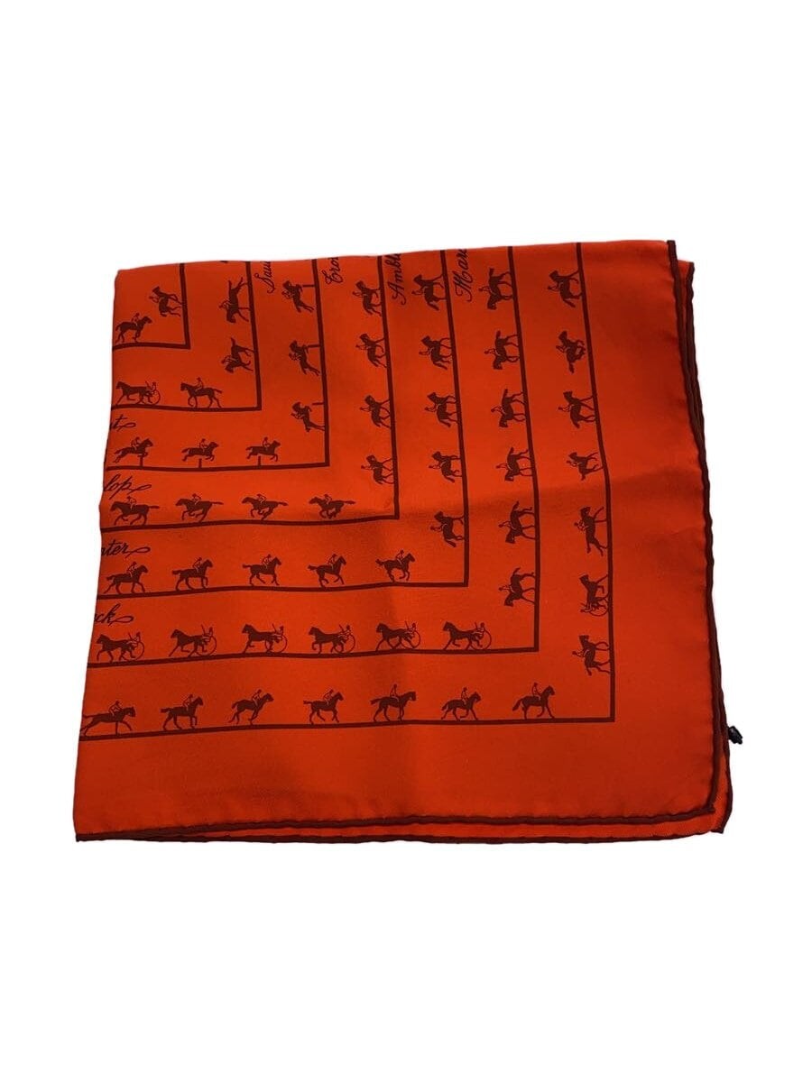 HERMES Orange Silk Scarf for Women Luxury Fashion Accessory