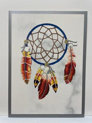 St. Joseph's Indian School Dreamcatcher Greeting Card Lakota Sioux Theme