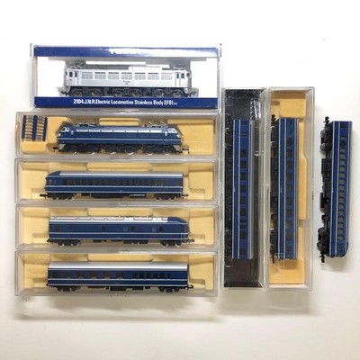 TOMIX 8 Piece Bulk Sale with 7 Piece Case KATO Sleeper Train Blue Train