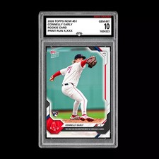 Graded 10 Connelly Early RC Rookie #51 2026 Topps Now MLB Red Sox 