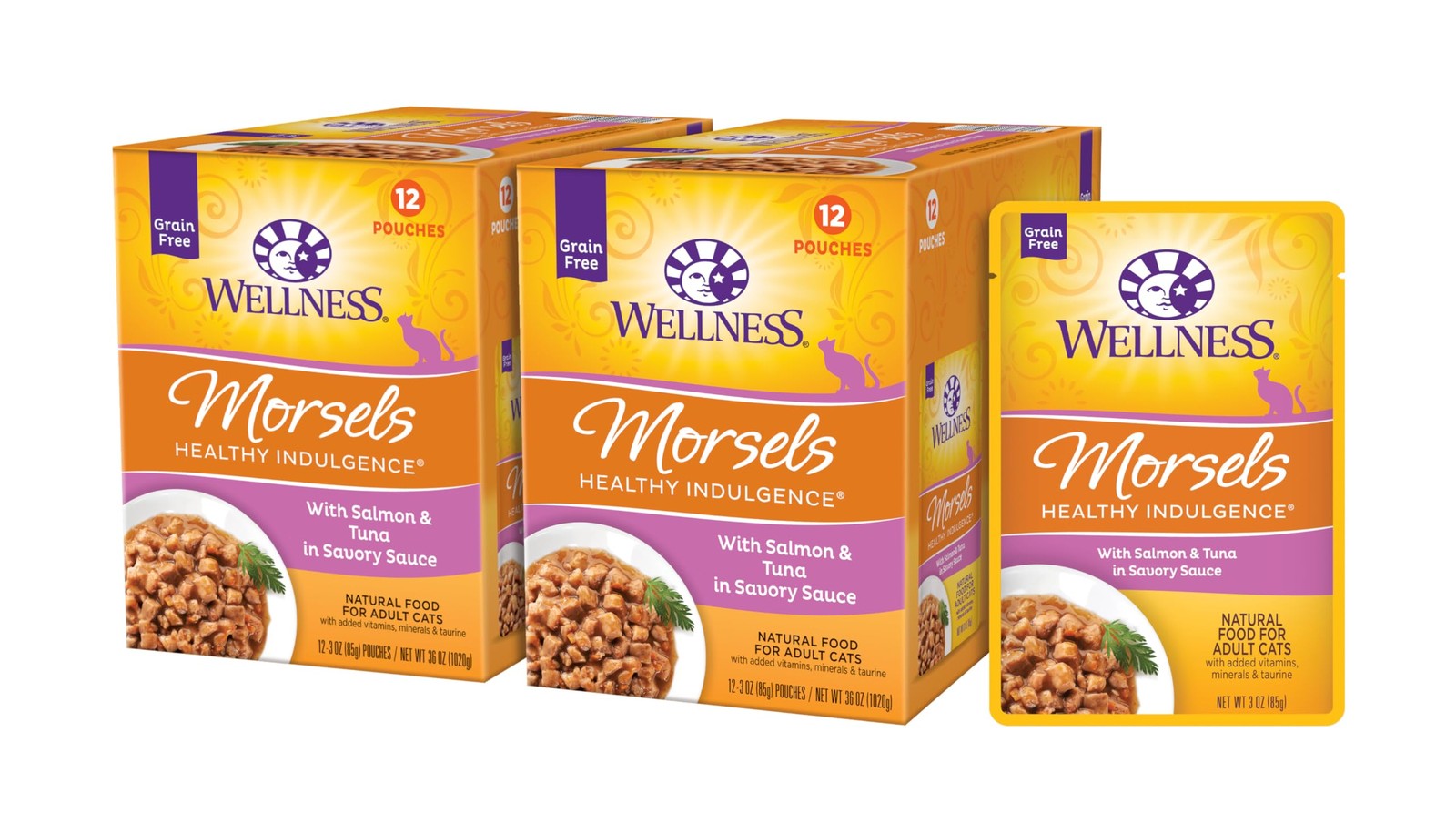 Healthly Indulgence Morsels Adult Wet Cat Food, Natural, Protein-Rich, Grain ...
