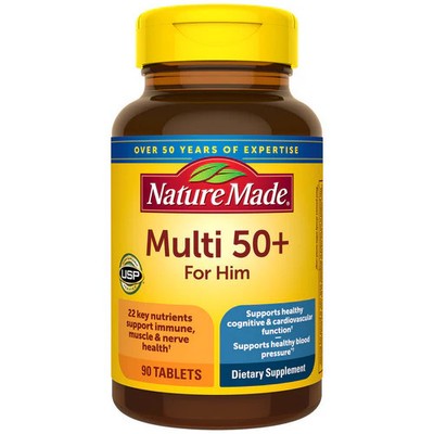 Nature Made, Multi For Him 50 Plus, 90 Tabs