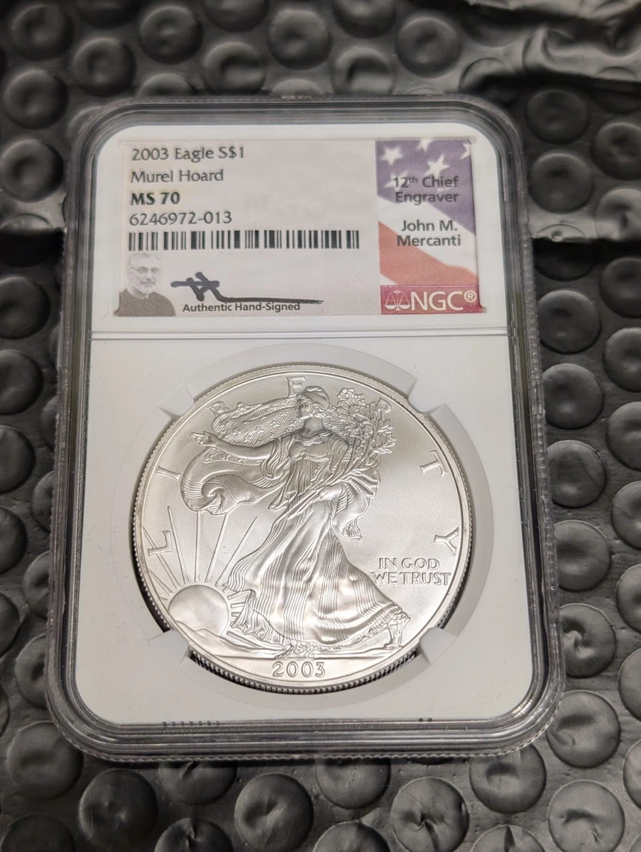 American Eagle MS 70 Graded 2003 Silver Bullion Coins for sale | eBay