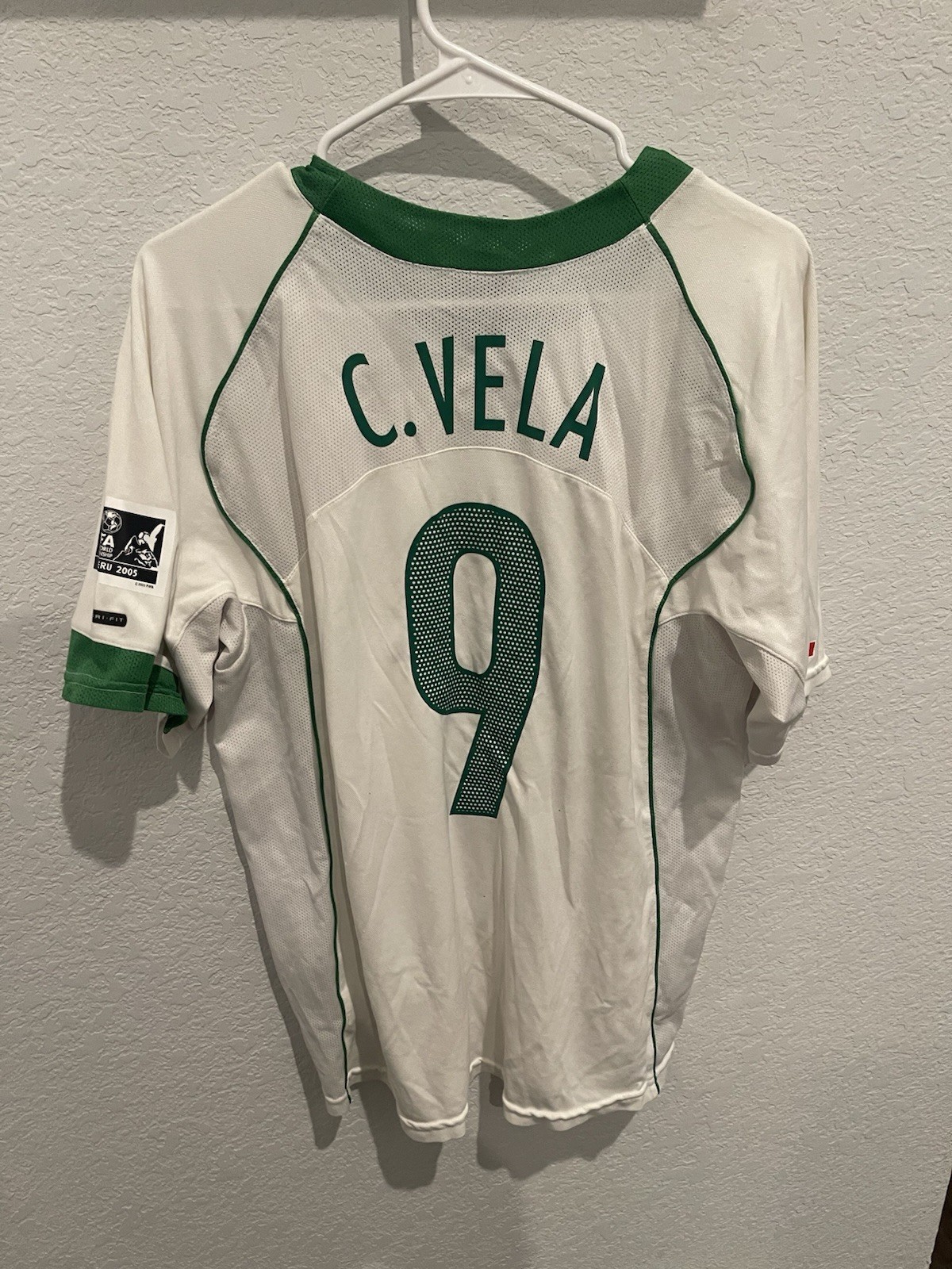 Nike Mexico Carlos Vela Rare Away U -17 World Champions Jersey L Rare