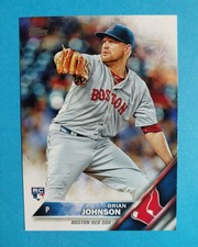 2016 Topps Series 1 Brian Johnson RC #191 Boston Red Sox 