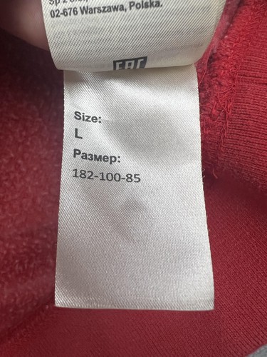 Wrangler Sweatshirt Herren Large rot Chenille Logo Rundhals Pullover gestreift - Bild 15 von 16