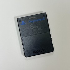 PlayStation 2 PS2 8MB MagicGate Memory Card Sony OEM Black SCPH-10020