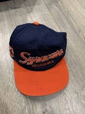 Vintage 1990 s Syracuse Orangemen Sports Specialties Twill Script Snapback Hat