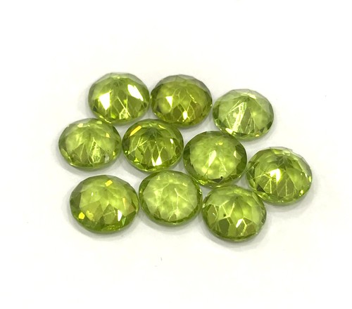 Piedra preciosa suelta AAA facetada corte redondo peridoto natural para hacer todo tipo de joyas - Imagen 23 de 24