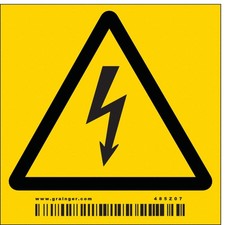 CONDOR 485Z07 Safety Sign,3 inx3 in,Vinyl 485Z07