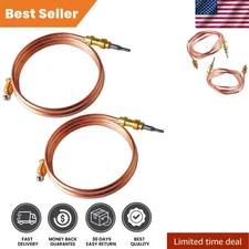 Durable 39-Inch Gold Thermocouples for Natural Gas & Propane Heaters - Set of 2