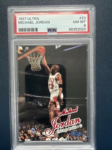 1997 Fleer Ultra Michael Jordan #23 PSA 8 Chicago Bulls HOF GOAT