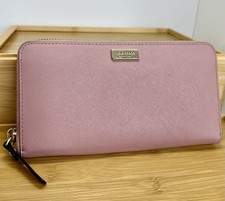 KATE SPADE Large Zip-Around Wallet in Rose Mauve Purple Pink