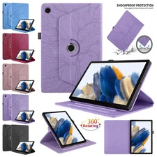 For Samsung Galaxy Tab A9/S9/S9 FE Plus Ultra Rotating Stand Case Leather Cover